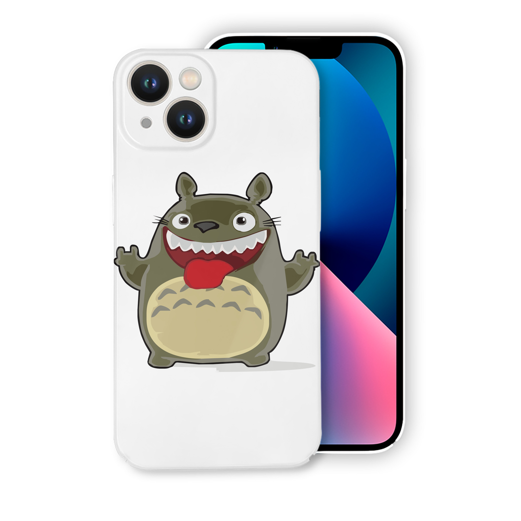 （画像用） となりのトトロ 草壁メイ 草壁サツキ My Neighbor Totoro Satsuki Kusakabe Mei Kusakabe 【iPhone 14シリーズ対応】ハードケース